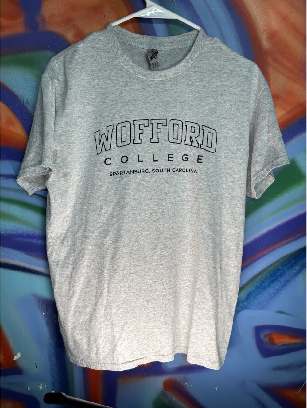 Wofford College Gray Cotton T-Shirt Medium